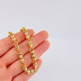 Cadena Rustica Cilindros Tupidos 77.3 g / 65 cm / 6.6 mm Oro Amarillo 18K