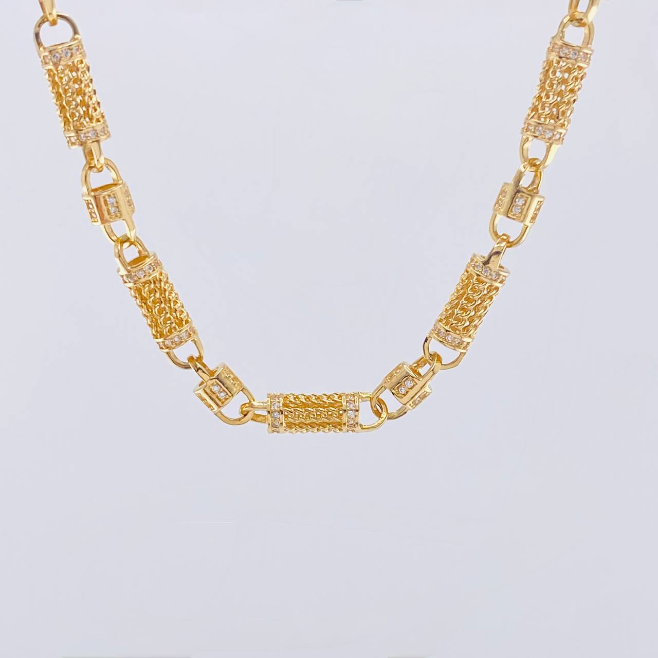 Cadena Rustica Malla Cilindrica 60 g / 65 cm / 5.7 mm Oro Amarillo 18K