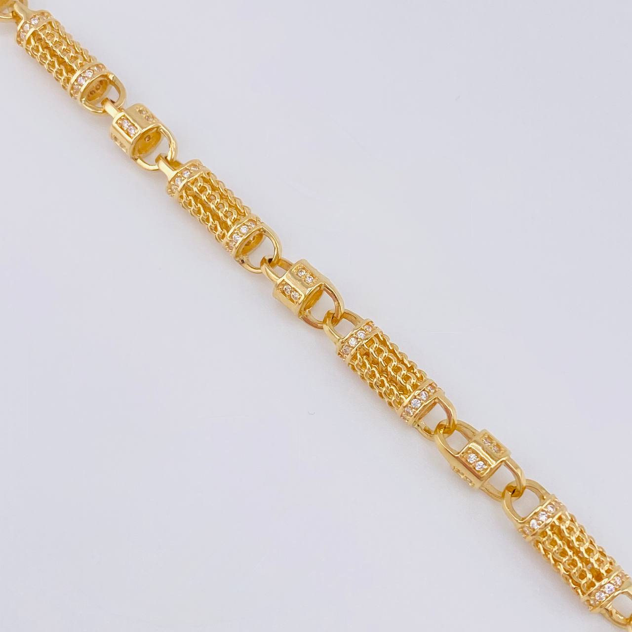 Cadena Rustica Malla Cilindrica 60 g / 65 cm / 5.7 mm Oro Amarillo 18K