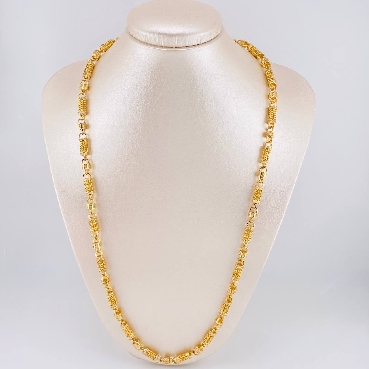 Cadena Rustica Malla Cilindrica 60 g / 65 cm / 5.7 mm Oro Amarillo 18K