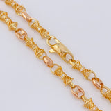 Cadena Rustica Gc 58.45 g / 65 cm / 6.1 mm Dos Oros Amarillo Rosa 18K