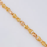 Cadena Rustica Gc 58.45 g / 65 cm / 6.1 mm Dos Oros Amarillo Rosa 18K