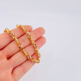 Cadena Rustica Gc 58.45 g / 65 cm / 6.1 mm Dos Oros Amarillo Rosa 18K