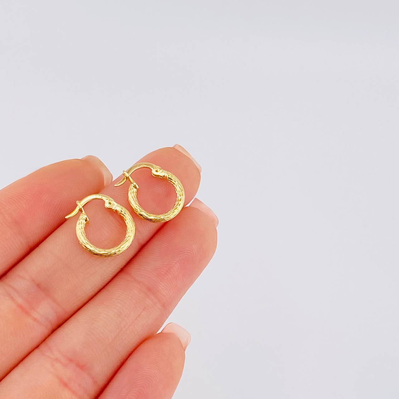 Candongas Leonore 0.9 g / 1.5 cm Oro Amarillo 18K