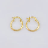 Candongas Clau 0.9 g / 1.7 cm Oro Amarillo 18K