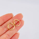 Candongas Clau 0.85 g / 1.5 cm Oro Amarillo 18K