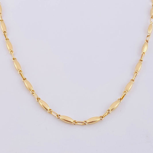 Cadena Rustica Capullo 10.5 g / 62 cm / 3,2 mm Oro Amarillo 18K
