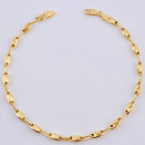 Pulso Rustico Ovalo Rayado 4.2 g / 21 cm / 3,6 mm Oro Amarillo 18K