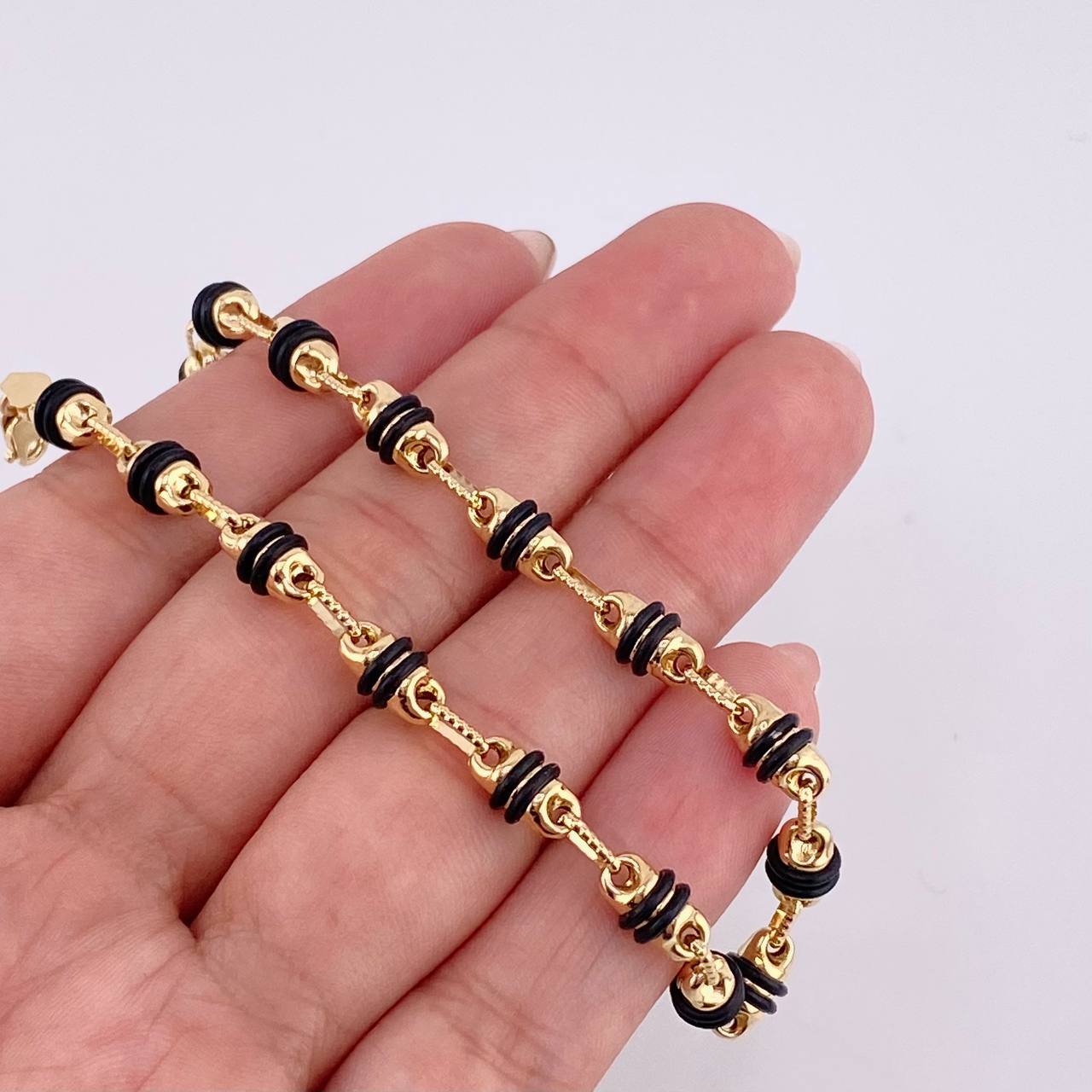 Pulso Rustico Barril 5.4 g / 20,5 cm / 5 mm Oro Amarillo 18K