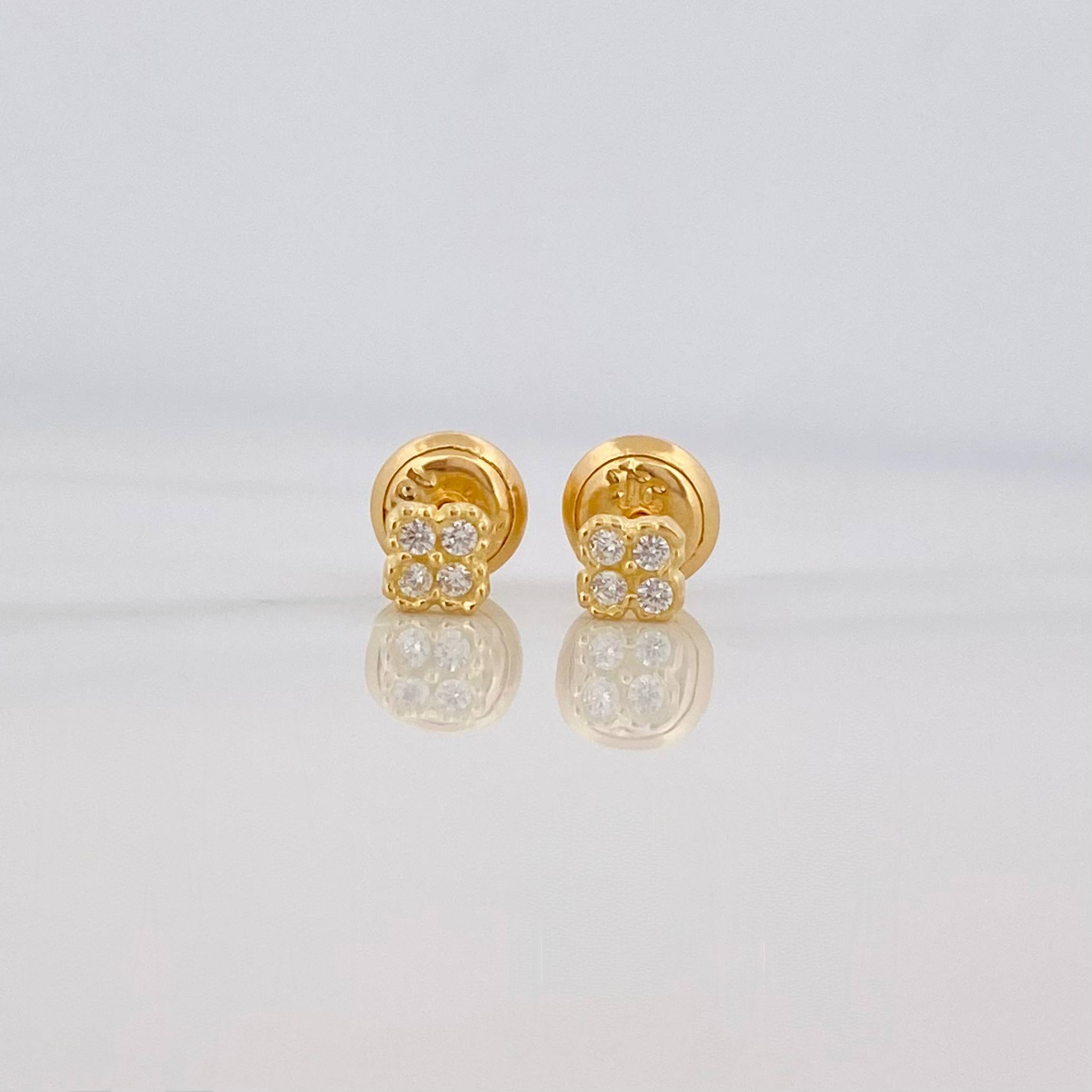 Topos Trebol 0.65 g / 3.6 mm Oro Amarillo 18K