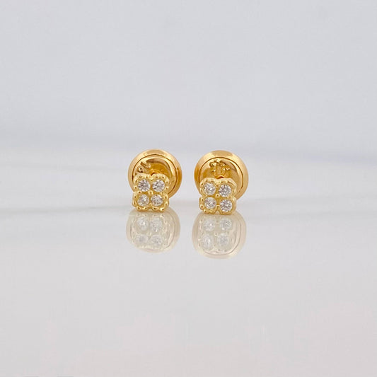 Topos Trebol 0.65 g / 3.6 mm Oro Amarillo 18K