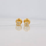 Topos Trebol 0.65 g / 3.6 mm Oro Amarillo 18K
