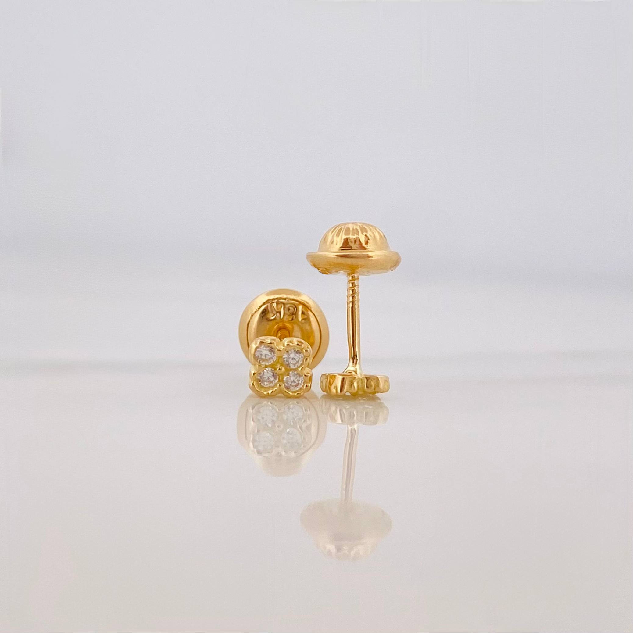 Topos Trebol 0.65 g / 3.6 mm Oro Amarillo 18K