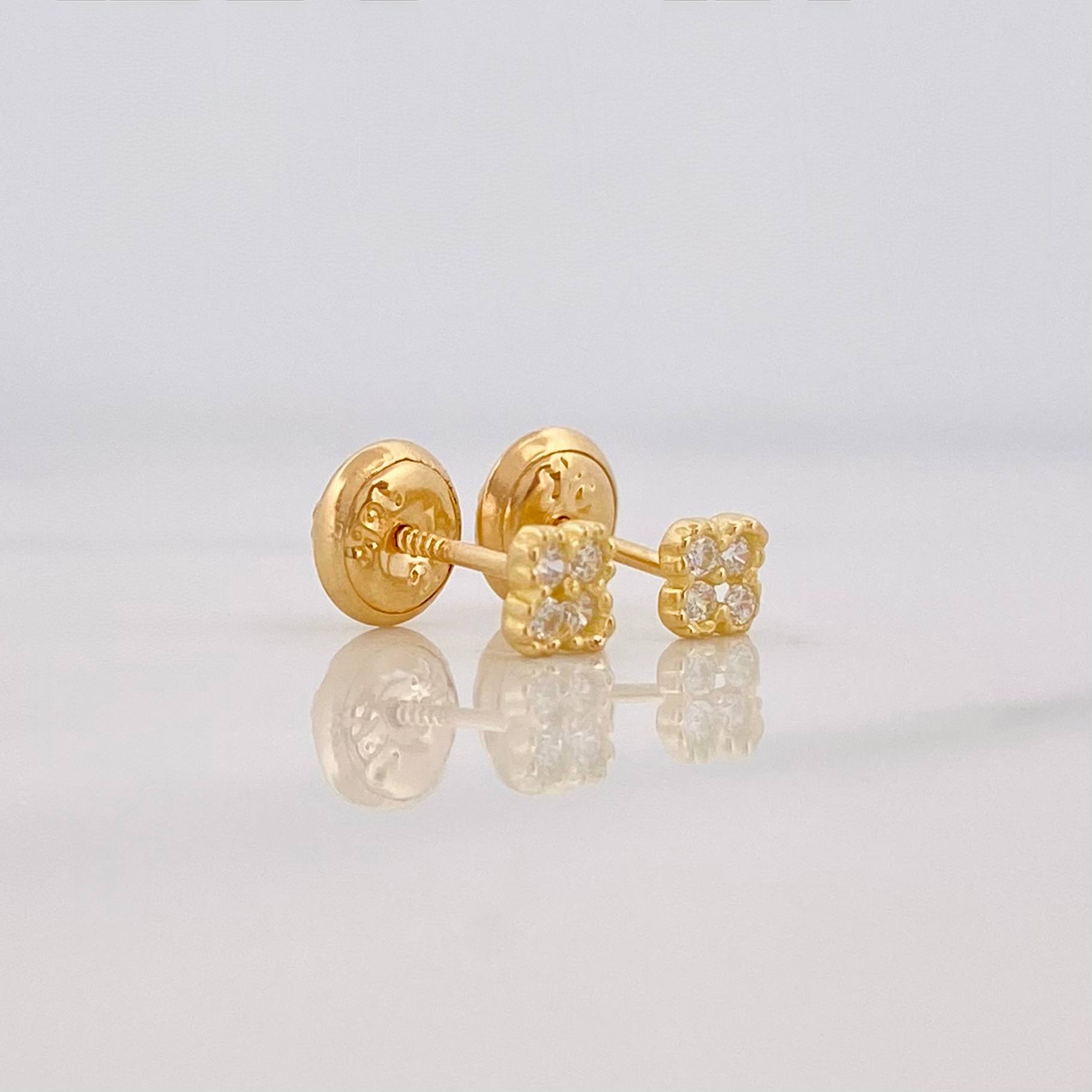 Topos Trebol 0.65 g / 3.6 mm Oro Amarillo 18K