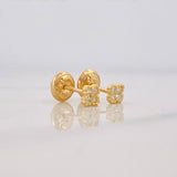 Topos Trebol 0.65 g / 3.6 mm Oro Amarillo 18K