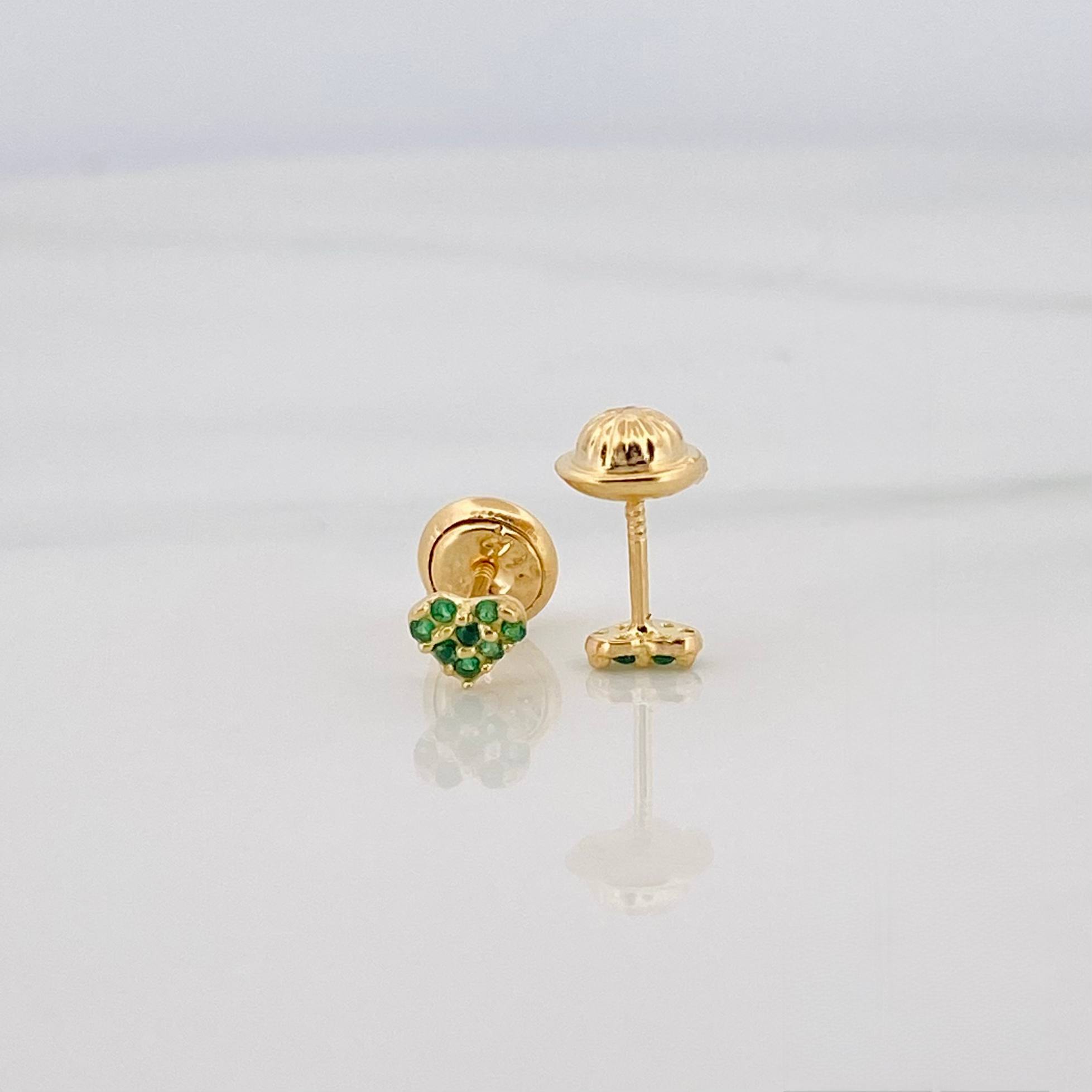 Topos Corazón Tupido 0.7 g / 4.6 mm Oro Amarillo 18K