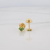 Topos Corazón Tupido 0.65 g / 4.6 mm Oro Amarillo 18K