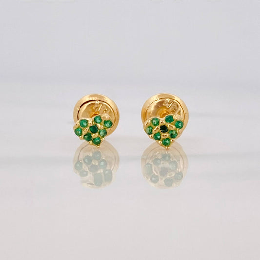 Topos Corazón Tupido 0.65 g / 4.6 mm Oro Amarillo 18K