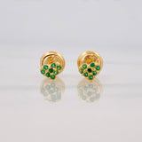 Topos Corazón Tupido 0.65 g / 4.6 mm Oro Amarillo 18K