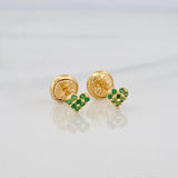 Topos Corazón Tupido 0.65 g / 4.6 mm Oro Amarillo 18K