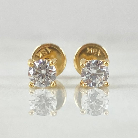 Topos Piedra Cuatro Garra 1gr / Oro 18K