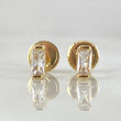 Topos Piedra Rectangular 0.6gr / Oro 18K