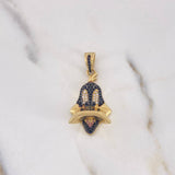 Dije Pato 6.75gr / 3.6cm / Circones Blancos-Negros-Rosados Oro Amarillo 18K $