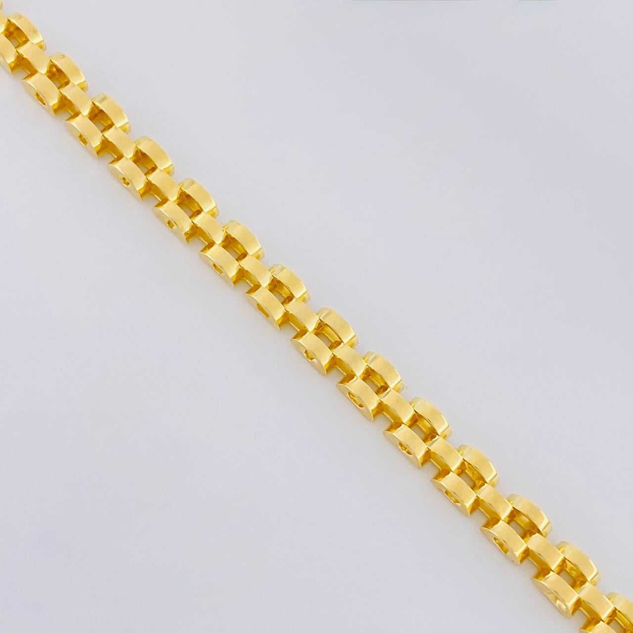 Pulso Correa 12.4g / 20.9cm / 4.9mm Plata Vermeil 925