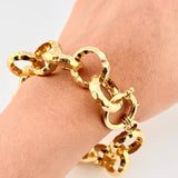 Pulso Aros 22.05g / 23.5cm / 20.08mm Plata Vermeil 925