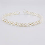 Pulso Eslabones Curvos 12.35g / 20.7cm / 4.8mm Plata 925