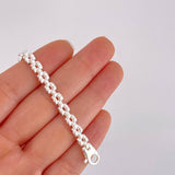 Pulso Eslabones Curvos 12.45g / 20.8cm / 4.9mm Plata 925
