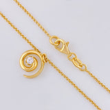 Cadena Aro Seguido Caracol 3.15g / 40cm / 1.25mm Plata Vermeil 925