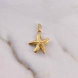 Dije Estrella De Mar 0.95gr / 2.3cm / Troquelado Oro Amarillo 18K #