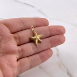 Dije Estrella De Mar 0.95gr / 2.3cm / Troquelado Oro Amarillo 18K #