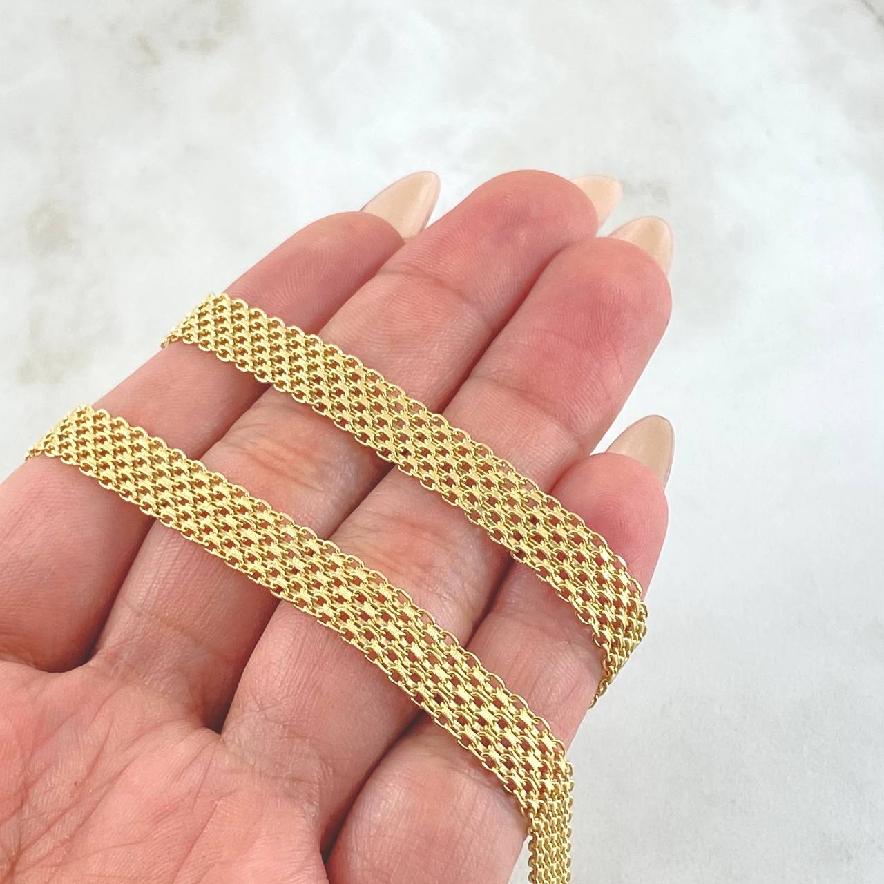 Cadena China 23.7gr / 60cm / Oro Amarillo +1 18K ©