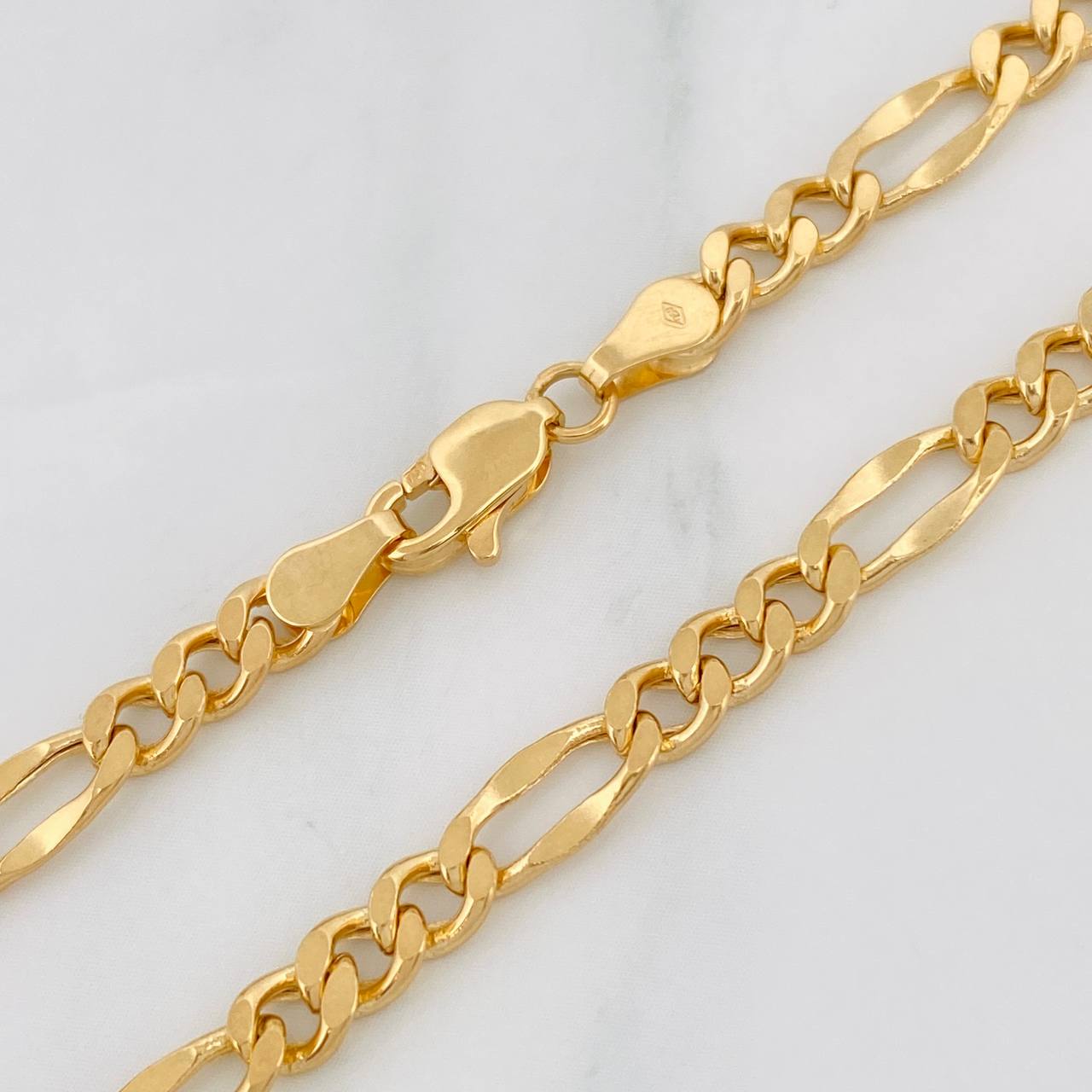 Cadena Figaro 7.95g / 45cm / 4.33mm Oro Amarillo 18K