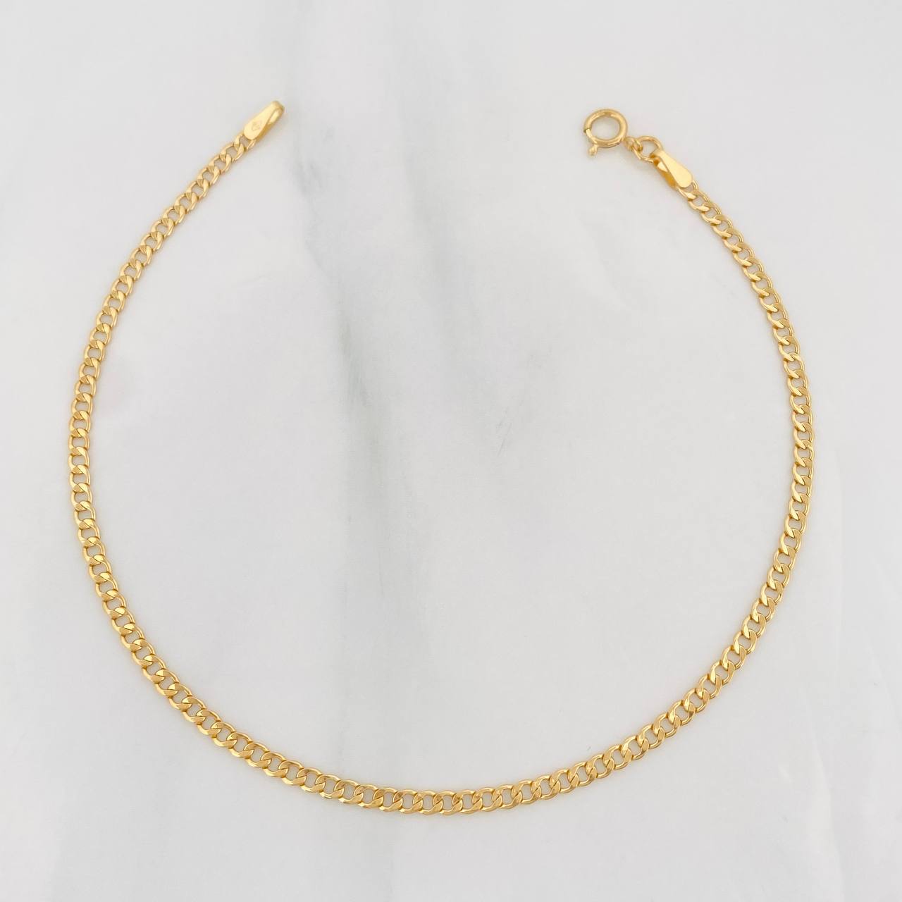 Pulso Cubano 0.85g / 19.5cm / 2.06mm Oro Amarillo 18K