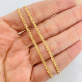 Cadena China 3.1g / 50cm / 2.17mm Oro Amarillo 18K