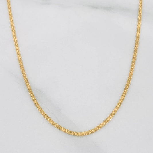 Cadena China 1.9g / 45cm / 1.06mm Oro Amarillo 18K