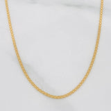 Cadena China 1.9g / 45cm / 1.06mm Oro Amarillo 18K