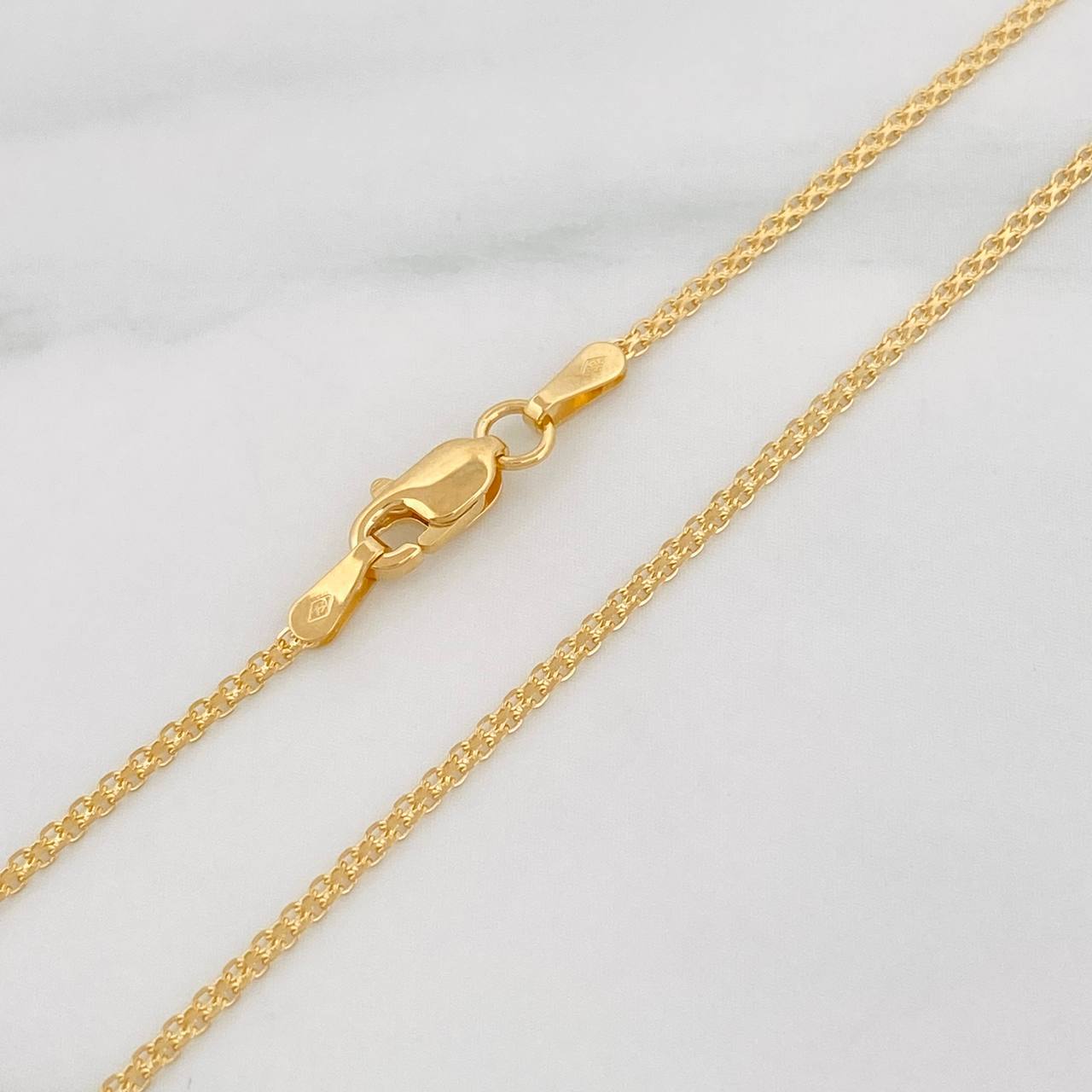 Cadena China 2.3g / 60cm / 1.2mm Oro Amarillo 18K