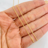 Cadena China 2.3g / 60cm / 1.2mm Oro Amarillo 18K