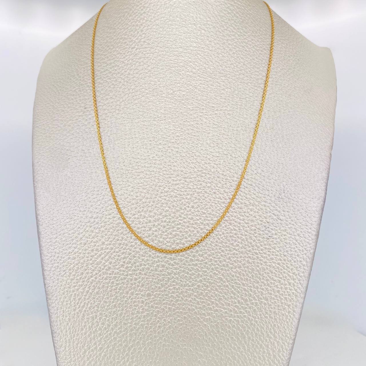 Cadena China 2.3g / 60cm / 1.2mm Oro Amarillo 18K