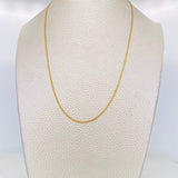 Cadena China 2.3g / 60cm / 1.2mm Oro Amarillo 18K