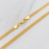 Cadena China 4.35g / 45cm / 3.28mm Oro Amarillo 18K