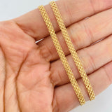 Cadena China 4.35g / 45cm / 3.28mm Oro Amarillo 18K
