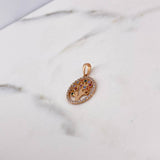 Dije Arbol De la Vida 1.9gr / 2.3cm / Circones Colores Oro Rosa 18K $