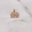 Dije Niño - Niña 1.6gr / 1.6cm / Circones Blancos Oro Rosa 18K $