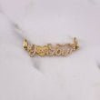 Dije I Love You 3gr / 5cm / Circones Blancos Oro Amarillo 18K #