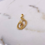 Dije Madre 2gr / 3.2cm / Circones Colores Oro Amarillo 18K $